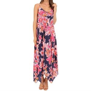 Lilly Pulitzer Rylan Silk Maxi Dress Bright Navy Via
Sunny RARE NEW SMALL